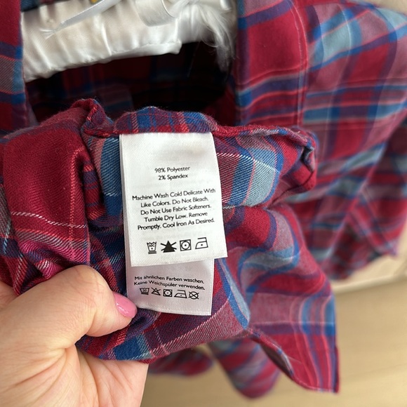 Eddie Bauer Plaid Button Up - Picture 5 of 5